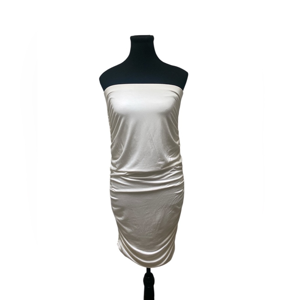 Windsor Strapless White Dress GUC L